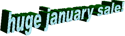 huge january sale!